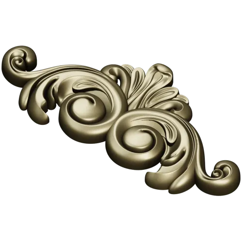 Rococo Acanthus Decorative STL for CNC