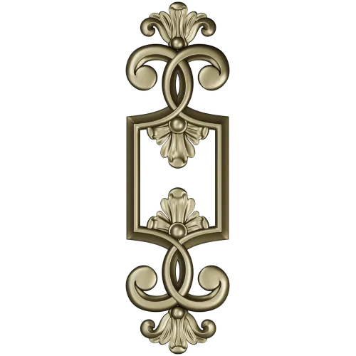 Regal Palmette Cartouche - STL 3D Model for CNC