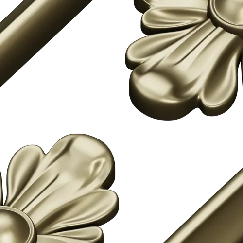 Regal Palmette Cartouche - STL 3D Model for CNC