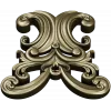 Baroque Acanthus Cartouche STL for CNC Milling