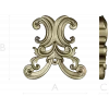 Baroque Acanthus Cartouche STL for CNC Milling