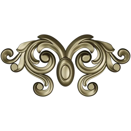 Baroque Acanthus Cartouche for CNC (STL 3D model)