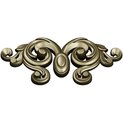 Baroque Acanthus Cartouche for CNC (STL 3D model)