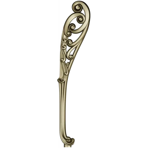 Decorative Acanthus Scroll Leg - STL 3D Model for CNC
