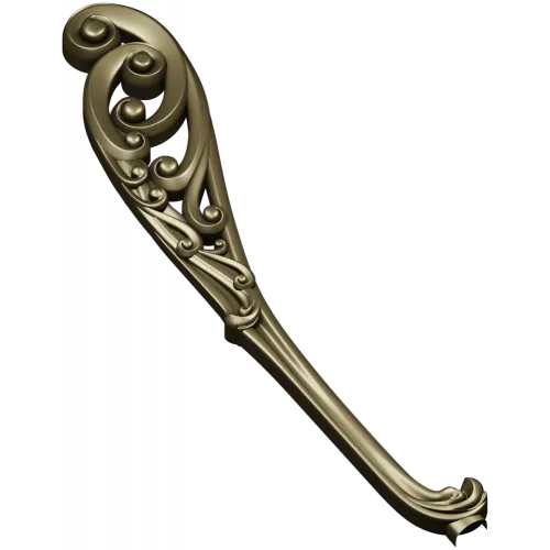 Decorative Acanthus Scroll Leg - STL 3D Model for CNC