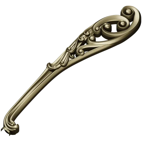 Decorative Acanthus Scroll Leg - STL 3D Model for CNC