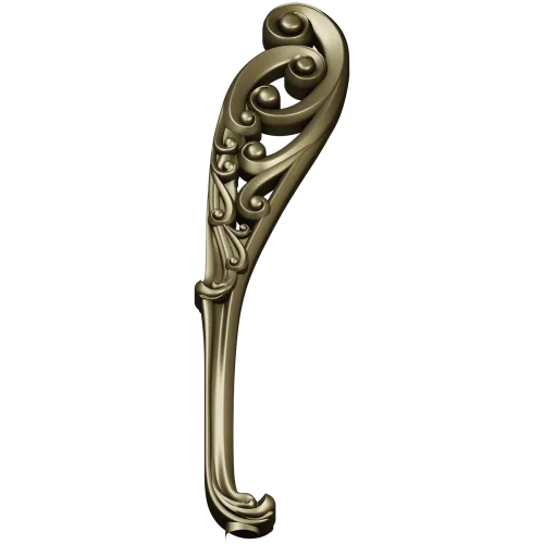 Decorative Acanthus Scroll Leg - STL 3D Model for CNC