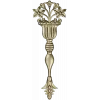 Classical Vase Floral Applique STL for CNC
