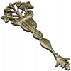 Classical Vase Floral Applique STL for CNC