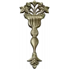 Classical Vase Floral Applique STL for CNC