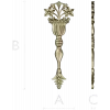 Classical Vase Floral Applique STL for CNC