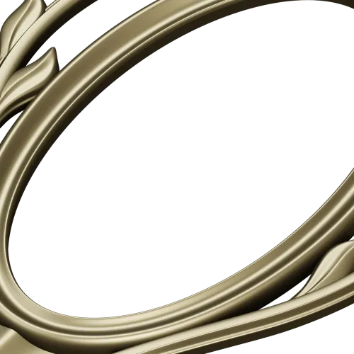 Овальный картуш в стиле барокко - 3D модель STL для ЧПУ