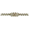 Floral Laurel Bouquet STL for CNC - Decorative Horizontal Applique