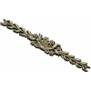 Floral Laurel Bouquet STL for CNC - Decorative Horizontal Applique