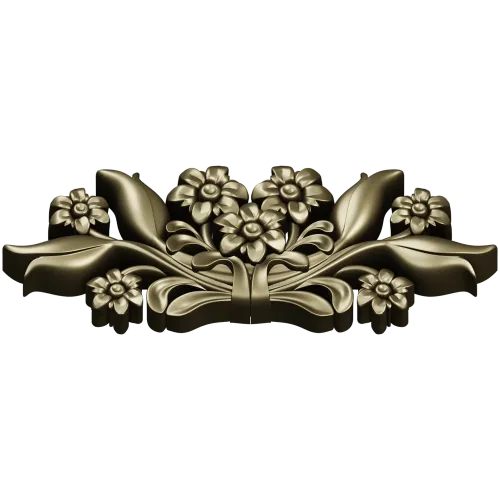 Флорентийский цветочный картуш - 3D модель STL для ЧПУ