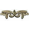 Laurel swirl ornamental applique - STL 3D model for CNC