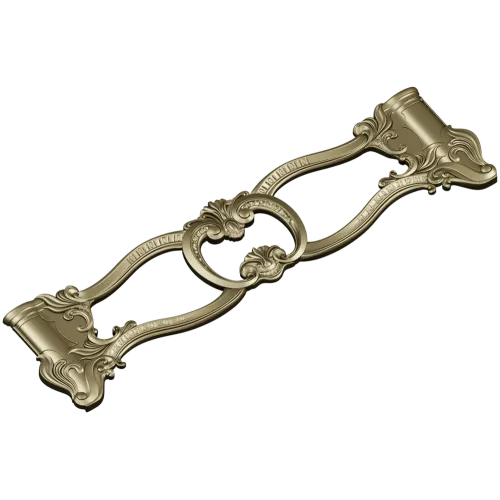 Rococo Oval Cartouche STL for CNC Milling