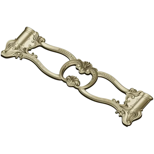 Rococo Oval Cartouche STL for CNC Milling