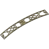 Дуговая ажурная накладка с розеткой - 3D модель STL для ЧПУ