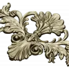 Baroque Floral Cartouche STL for CNC Milling