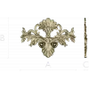 Baroque Floral Cartouche STL for CNC Milling