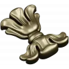 Floral cartouche high-relief STL for CNC