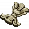 Floral cartouche high-relief STL for CNC