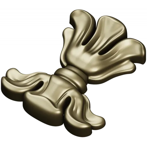 Floral cartouche high-relief STL for CNC