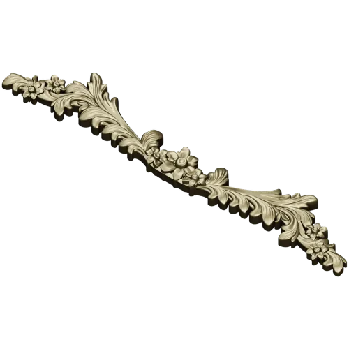 Rococo floral swag 3D model STL for CNC