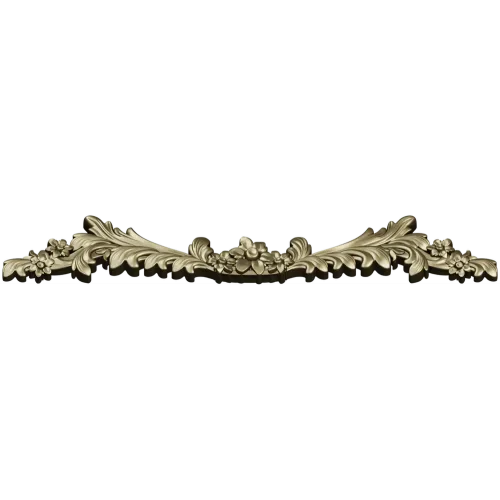 Rococo floral swag 3D model STL for CNC