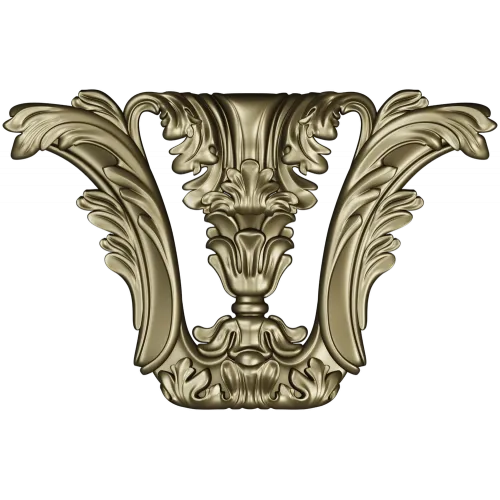 Baroque Corner Acanthus STL
