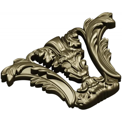 Baroque Corner Acanthus STL