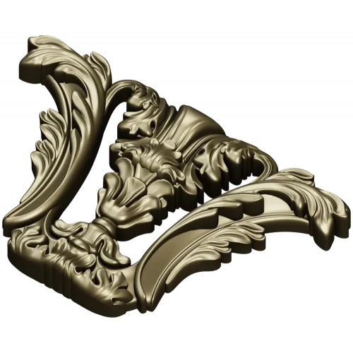 Baroque Corner Acanthus STL