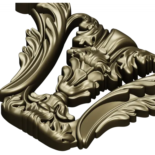 Baroque Corner Acanthus STL