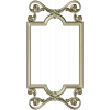 Ornate Rococo Vertical Frame STL for CNC