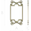 Ornate Rococo Vertical Frame STL for CNC