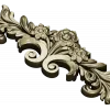 Rococo floral cartouche STL for CNC