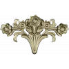 Rose Acanthus Crest - STL 3D model for CNC carving