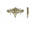 Rose Acanthus Crest - STL 3D model for CNC carving