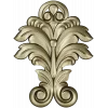 Acanthus Leaf Vertical Ornament STL for CNC