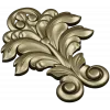Acanthus Leaf Vertical Ornament STL for CNC