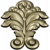Acanthus Leaf Vertical Ornament STL for CNC