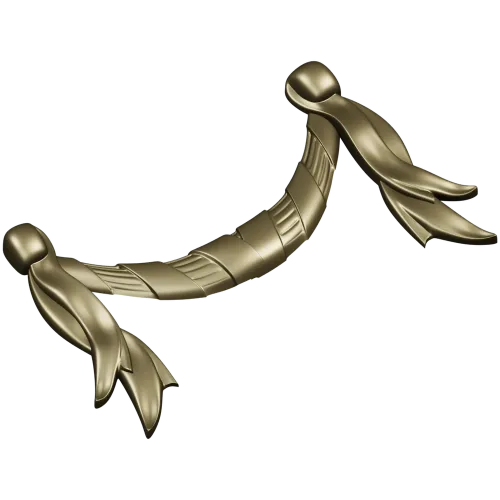 Baroque Ribbon Swag STL 3D Model for CNC