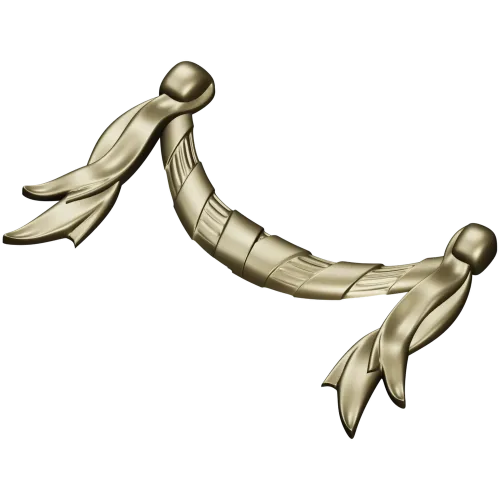 Baroque Ribbon Swag STL 3D Model for CNC