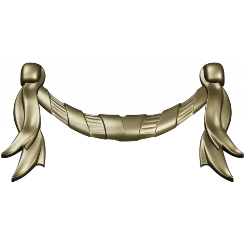 Baroque Ribbon Swag STL 3D Model for CNC