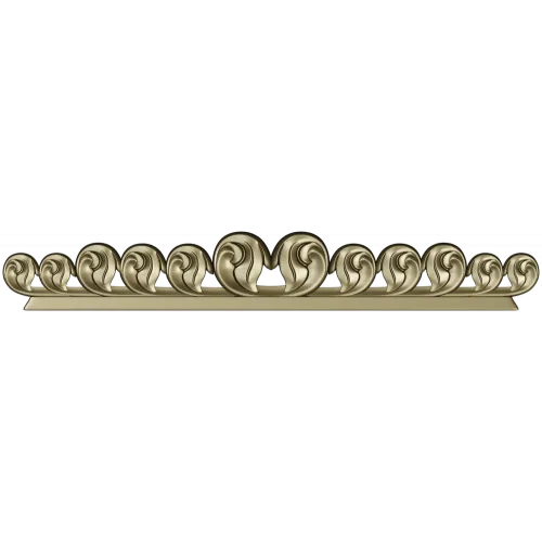 Stylized Rosette Frieze - STL 3D Model for CNC