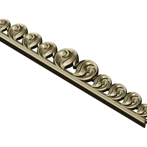Stylized Rosette Frieze - STL 3D Model for CNC