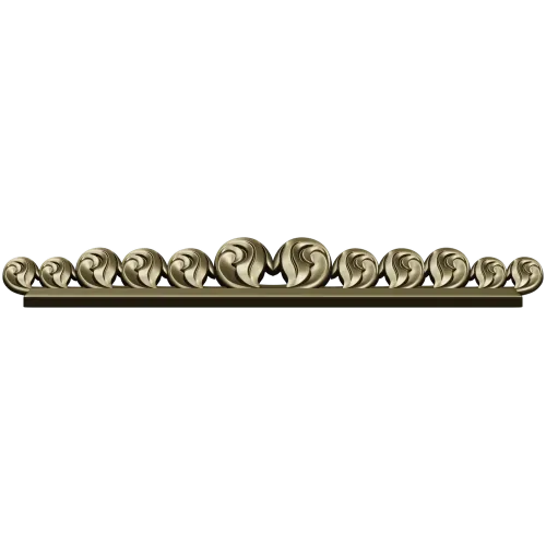 Stylized Rosette Frieze - STL 3D Model for CNC