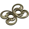 Baroque Twin-Scroll Applique STL for CNC