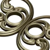 Baroque Twin-Scroll Applique STL for CNC